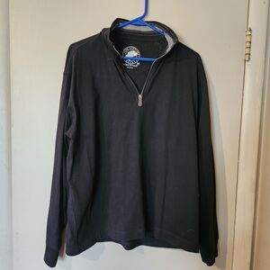 John Bartlett Consensus Men's M Black 1/4 Zip Pullover Activewear Top Mock Neck